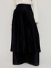Ruohan 黑色天丝腰封百褶半裙 商品缩略图3