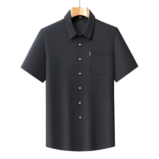 【DB】大依优型大码夏装多色短袖衬衫新款宽松免烫透气大码透气上衣半袖男士衬衣 商品图5