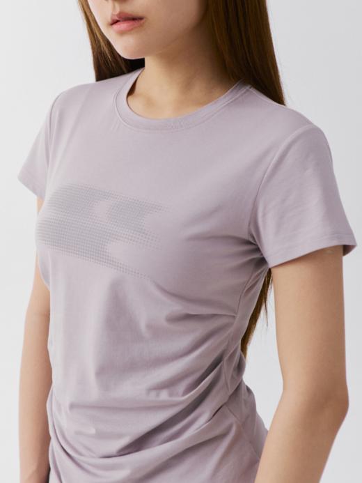 CryingCenter2025新配色凉感系列天丝莫代尔渐变logo褶皱收腰上衣 商品图2