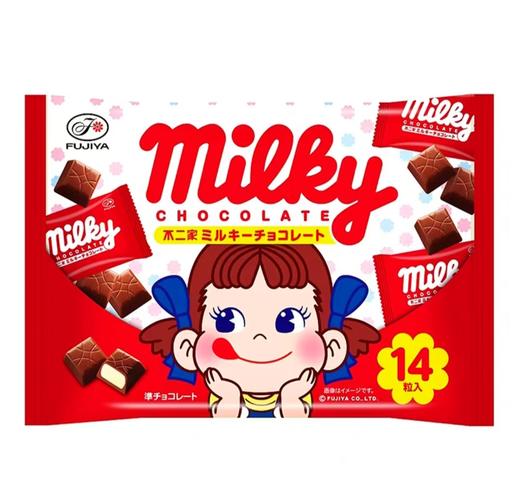 不二家牛奶味代可可脂巧克力制品61.6g/袋 商品图0