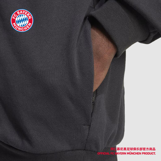 【官网同款】拜仁慕尼黑足球俱乐部丨春季黑色BSTN联名休闲夹克外套运动百搭 商品图3