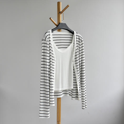 丁摩 【开衫套装】春季新款女装针织开衫吊带上衣开衫套装女空调衫5ZF-208 商品图8