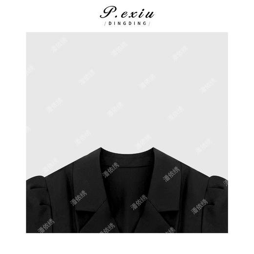 04-3潘依绣丁丁宠粉法式高级感西装拼接连衣裙M8693 商品图1