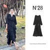 【破价】N°28 2025春季新款长款连衣裙 显瘦气质高腰V领设计感蓬蓬裙885241L518 商品缩略图1
