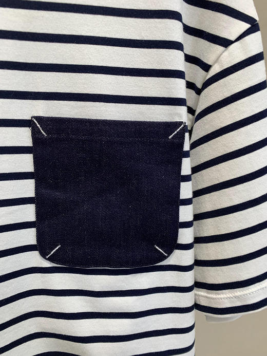 【高品质私服】【ML贴布刺绣条纹短袖T恤】清爽透气，享受来自全棉的舒适魅力G0871-CC【无标出货 介意慎拍】 商品图11