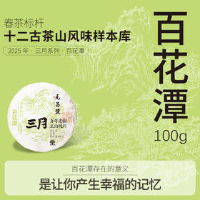 【三月系列】元昌号2025年百花潭100克生饼