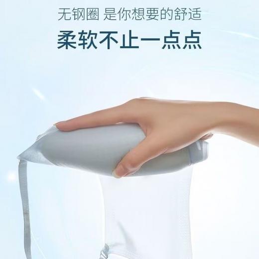 【黑科技❗超薄冰丝无痕内衣】液态果冻条智能软提拉，隐形挺拔向中心聚拢，360°全面透光无负担，小胸聚拢防下垂上托固定杯凉感美背文胸罩QQ 商品图2