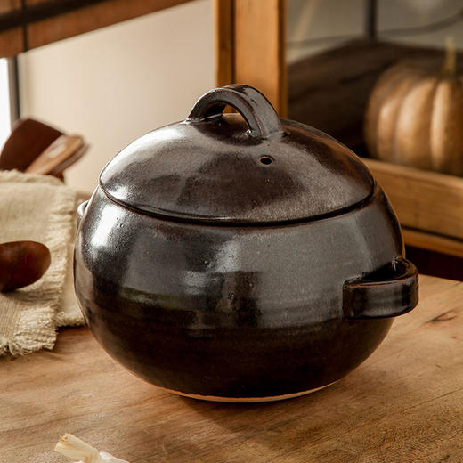 老式粗陶球釜3L陶锅|颜值绝美，炖煮超好用|砂锅 商品图1