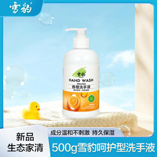 【双十二】雪豹生态家清 橙子洗手液500g 3319-1 商品图1