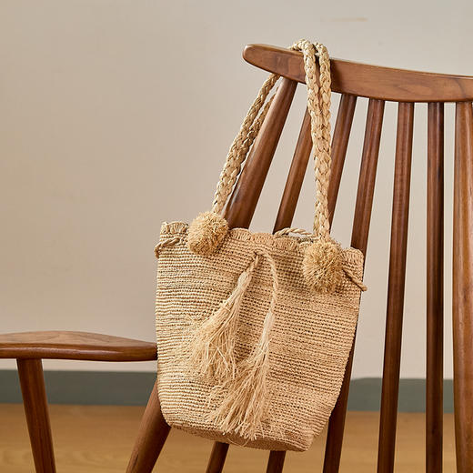 牧衣游 天然拉菲草包包百搭文艺风 云砚【不支持会员折】 商品图0