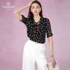 乔万尼夏季桑蚕丝波点衬衫女设计感洋气修身短袖真丝上衣EN2C570 商品缩略图2
