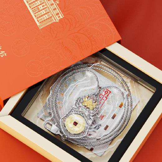 【中国钱币博物馆】转钱龙牌纪念章·可旋转·礼盒带证书 商品图3