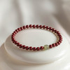 丁摩 原矿高含量朱砂透光和田玉手链情侣古风本命年礼物男女5ZF-1 商品缩略图6