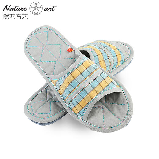 手工千层底超静音软底布艺拖鞋 男款 商品图4