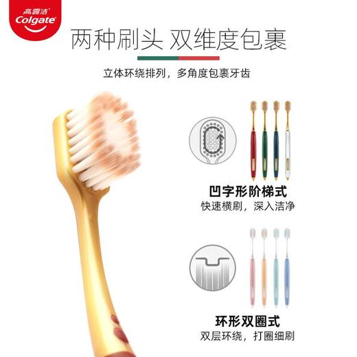 高露洁 超细软毛宽柔绵绵丝牙刷 2支/卡 商品图3