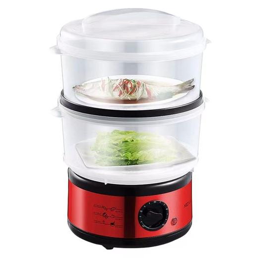 康佳双层电蒸锅家用厨房多功能蒸饭蒸菜锅全自动定时上汽快 商品图1