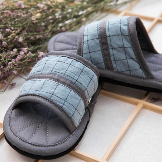 手工千层底超静音软底布艺拖鞋 男款 商品图2