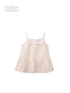 夏日碎花吊带上衣