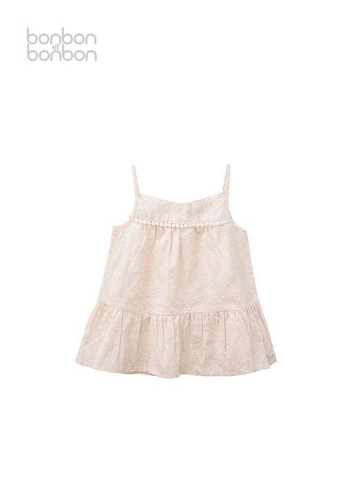 夏日碎花吊带上衣 商品图0