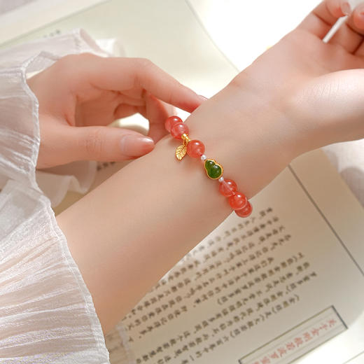 【宫里手串】南红海棠手串 商品图3