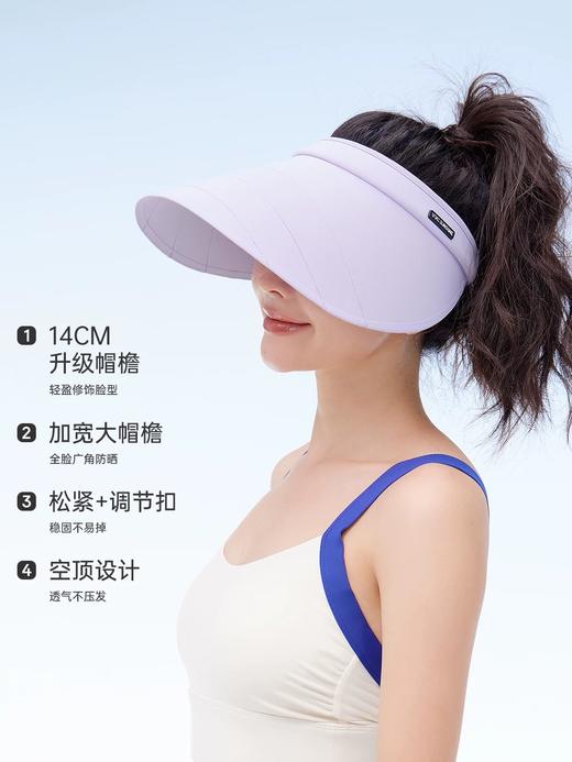 VVC防晒帽女款2025新款三折帽大帽檐空顶户外男遮阳帽黑色太阳帽 商品图1