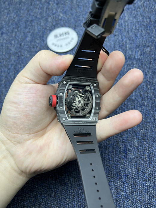 KV理查德米勒RM35-02系列 男士腕表 表壳和底盖釆用高密度进口NTPT碳纤维材料 商品图6