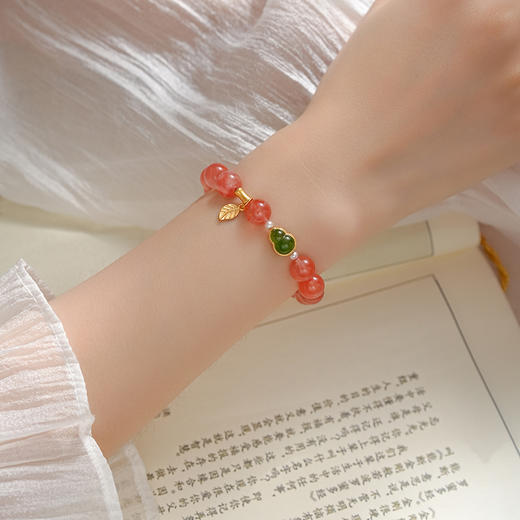 【宫里手串】南红海棠手串 商品图2