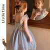 Little time女童公主裙2025蓬蓬裙闪亮芭蕾吊带背心连衣裙演出服 商品缩略图4