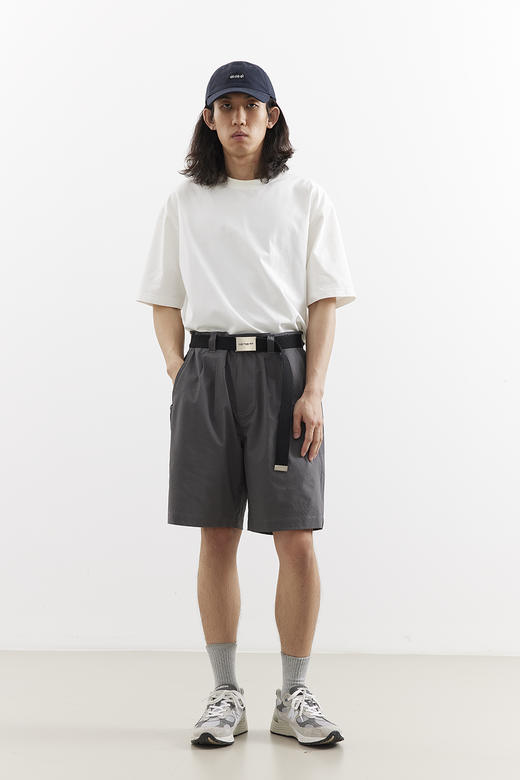 吃茶去chichaqu25速干泡泡纱格纹短裤复古经典休闲山系百搭男女 商品图6