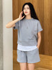 哈瓦塔砂洗（宽松）圆领宽松运落肩短袖H350101+宽松高腰运动短裤H351104 商品缩略图5