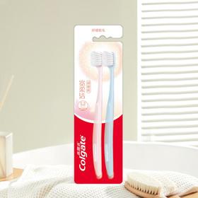 高露洁 纤细软毛超密丝宽柔洁牙刷 2支/卡