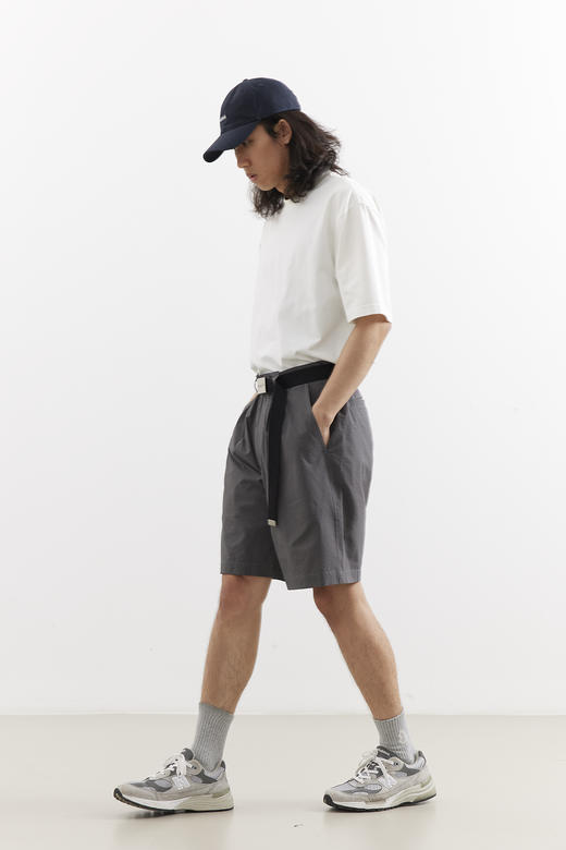 吃茶去chichaqu25速干泡泡纱格纹短裤复古经典休闲山系百搭男女 商品图7