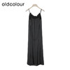 oldcolour夏季新款设计感小众收腰显瘦长款吊带连衣裙女Q221019A1 商品缩略图4