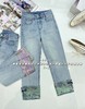 34GAR7F080-2#新中式牛仔长裤 商品缩略图0