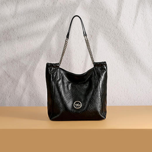 Why女包小众设计垃圾袋包慵懒风菱格流浪包高级感大容量链条包YA5371 商品图4