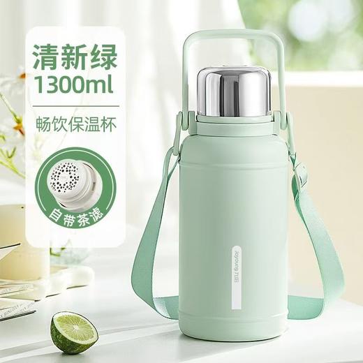 九阳保温大容量保温杯不锈钢家用泡茶旅行户外便携车载水壶学生 商品图1