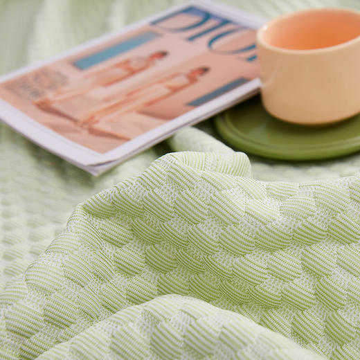 雅鹿A类 可水洗 夏季公主风空调席 3D按摩豆豆 透气冰丝凉席三件套 商品图2