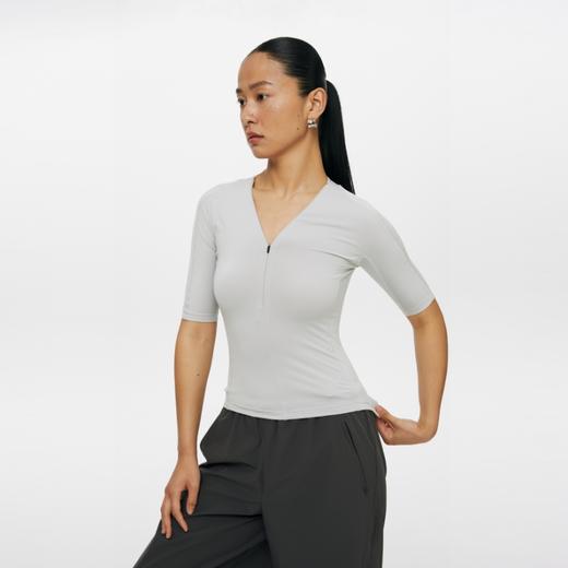 oneup运动防晒半拉链短袖T恤 商品图1