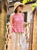 PETIT SCHAN小闪 CLO#093 little summer 小夏天 亚麻棉绢丝条纹针织背心 商品缩略图10