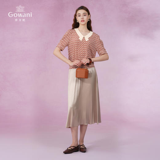 乔万尼重磅真丝桑蚕丝上衣时尚减龄小衫EI2C846 商品图3