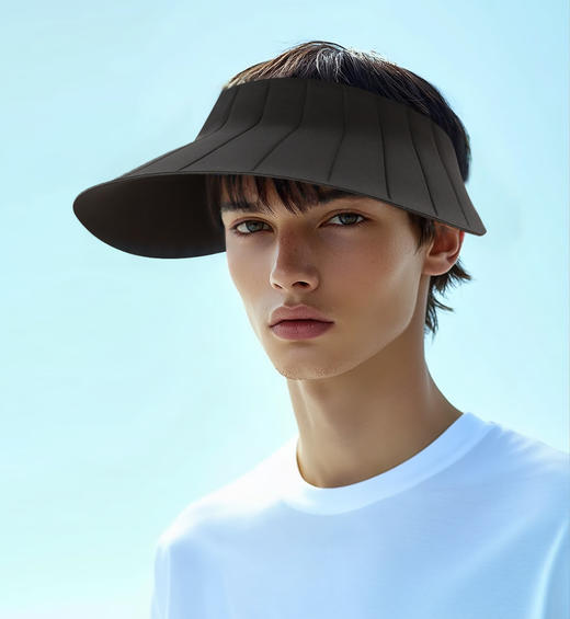 官网169！ 情侣款可折叠加大加宽遮阳帽UPF50防晒防紫外线凉皮空顶贝壳帽 商品图3