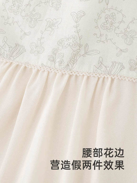 英氏婴儿衣服夏季棉麻女宝短袖连体衣2025新款包屁衣YRHBJ2R026A 商品图4