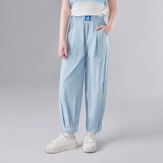 笛莎Deesha 童装女童裤子2025夏新款女童舒适休闲长裤 商品图0