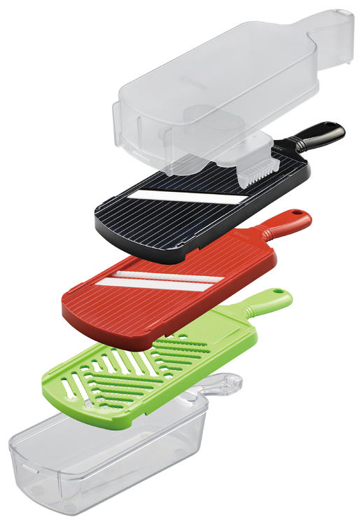 KYOCERA京瓷厨房居家多功能5件套 切菜器储纳盒磨碎器擦片切片器 特价品（买就送切片器！） 商品图2