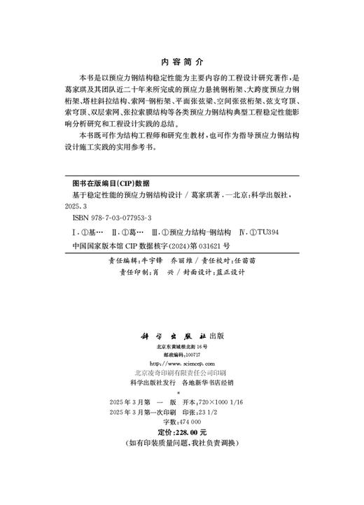 基于稳定性能的预应力钢结构设计 商品图2