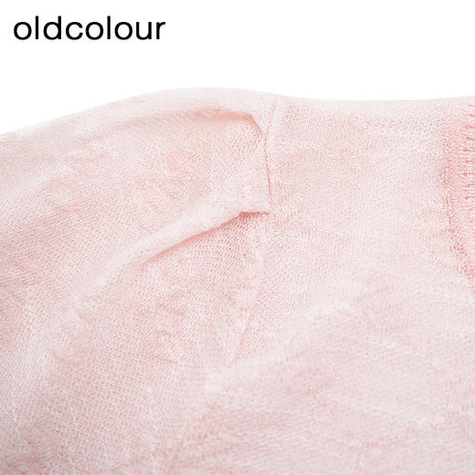 oldcolour夏季新款纯色时尚通勤简约宽松短款套头上衣女Q210505A1 商品图4