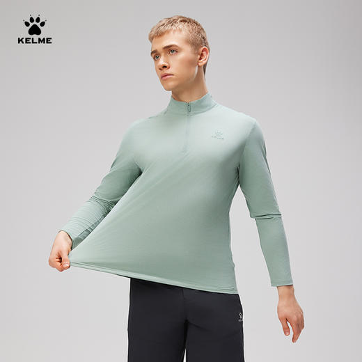 卡尔美KELME新款男士半开襟长袖T恤 商品图1