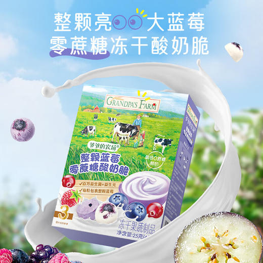 爷爷的农场整颗蓝莓零蔗糖酸奶脆25g 商品图0