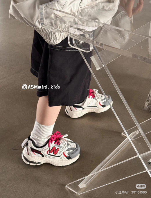 41-10 N530双系带老爹鞋配魔术贴 童鞋 商品图7