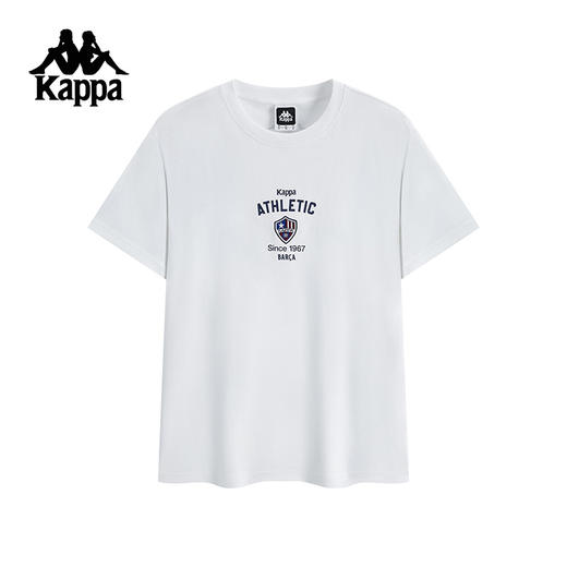 Kappa卡帕背靠背夏季2025新款纯棉运动短袖t恤男透气休闲半袖上衣K0F32TD11 商品图0